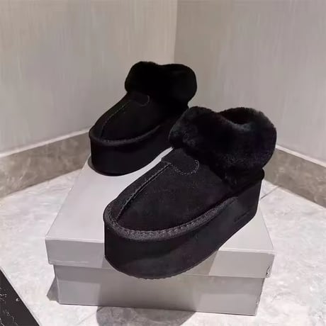 ハイソールムートンブーツ 2色展開