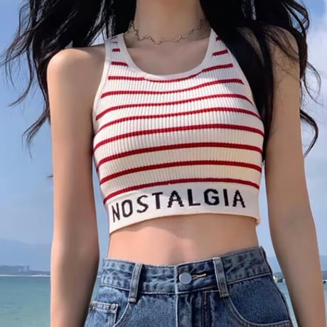 NOSTALGIAショートトップス 3色展開