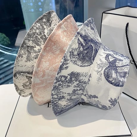 モダンプリント バケットハット 3色展開