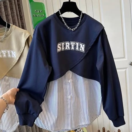 クロスオーバー ドッキングブラウス 2色展開