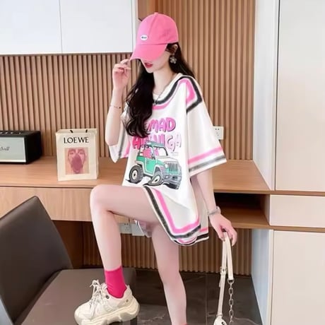 ネオンピンクTシャツ 2色展開
