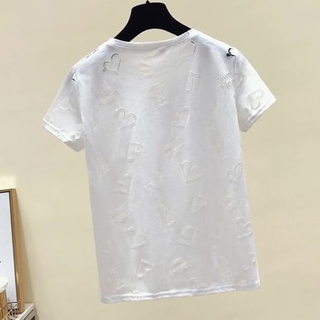 ハートシースルー Tシャツ 4色展開