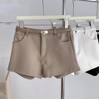 ベルト付きハイウエストパンツ 3色展開