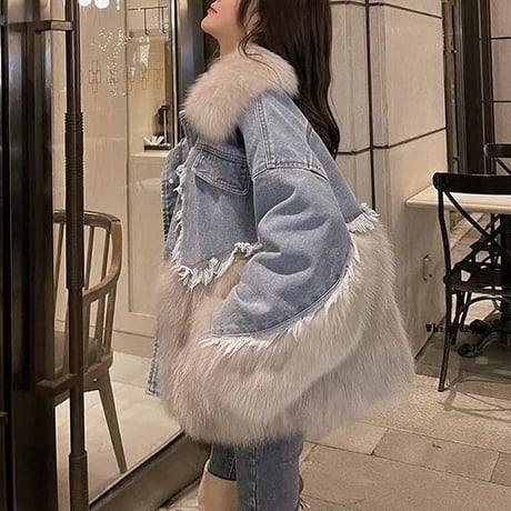 ファーステッチ デニムジャケット 3色展開