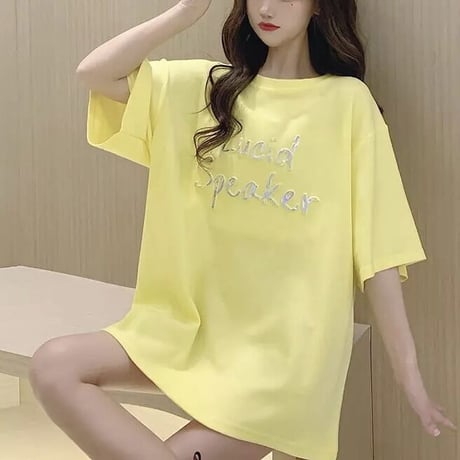 カラフルロゴ オーバーTシャツ 2色展開