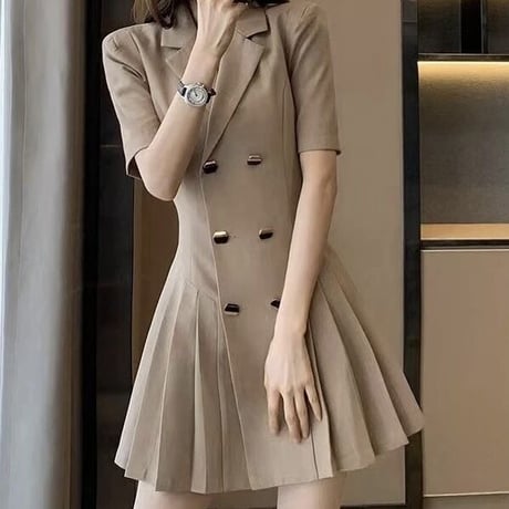 トレンチプリーツ ワンピース 3色展開