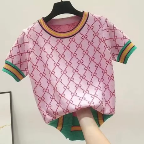 クロスデザインライントップス 3色展開
