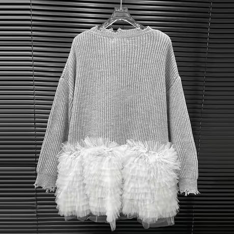 ヘムチュールニットワンピース 3色展開