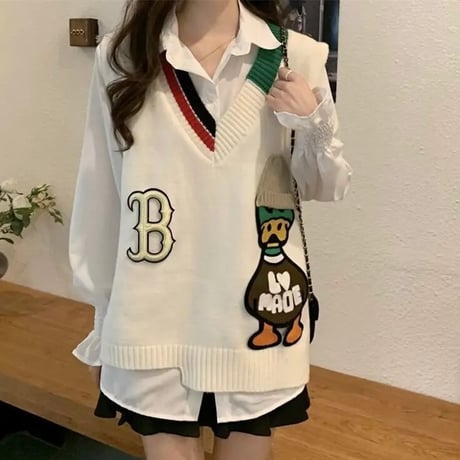 ダックデザイン ニットベスト 4色展開