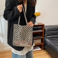 ビーズトートバッグ 2色展開