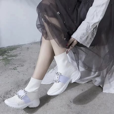 スクエアビジュー ソックススニーカー 4色展開