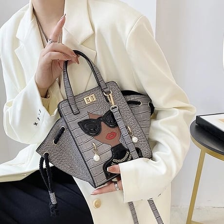 ガールフェイス クロコデザインバッグ 4色展開