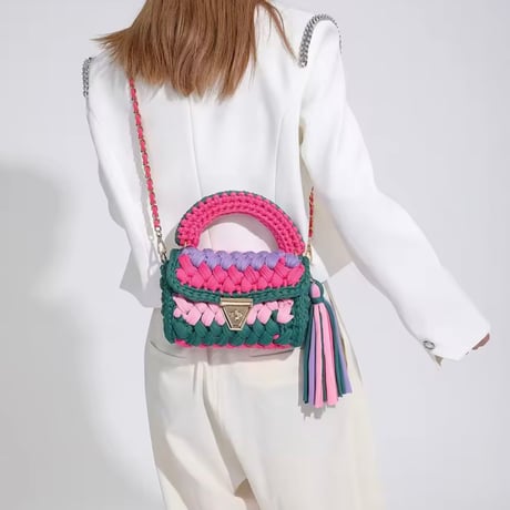 ファブリックチェーンバッグ 6色展開