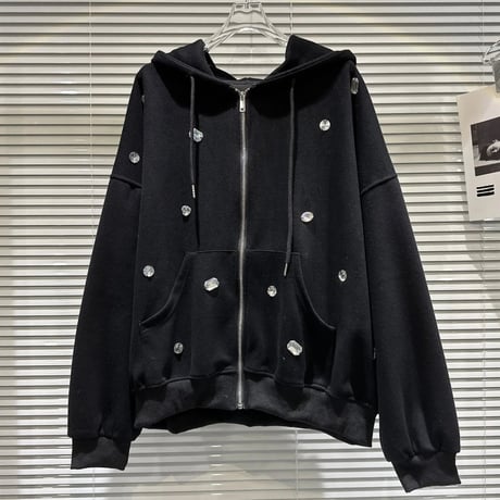 クリスタルビジュー スウェットセットアップ 3色展開