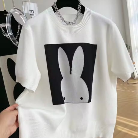 モダンスクエアサマーニット 2色展開