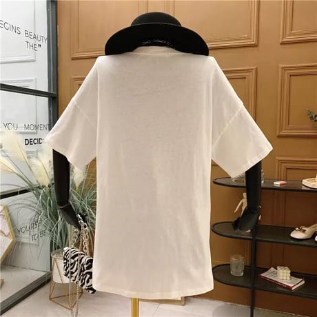メッシュパッチワーク タグTシャツ 2色展開