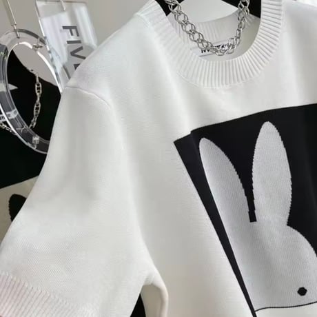 モダンスクエアサマーニット 2色展開