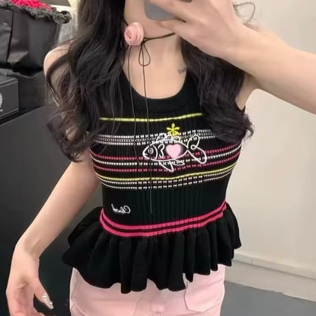 ストライプフィッシュサマーニット 2色展開