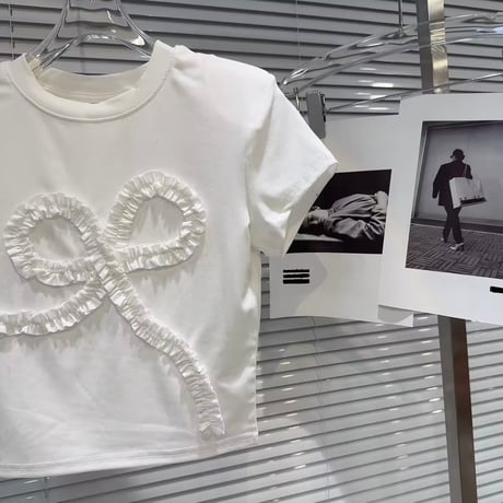 プリーツリボントップス 2色展開