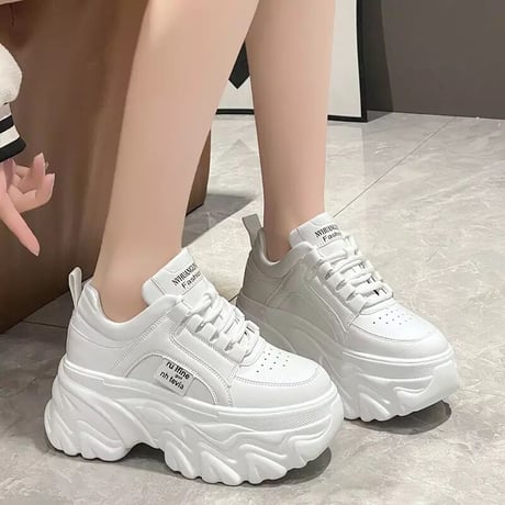 プラットフォーム ハイソールスニーカー 2色展開