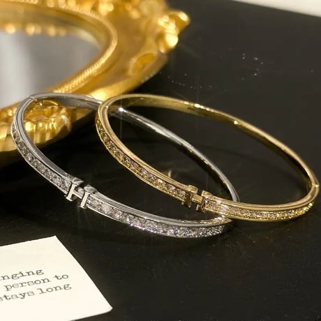 ジルコニア ポイントバングル 2色展開
