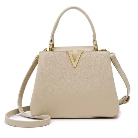Vバックルレザー2wayバッグ 4色展開