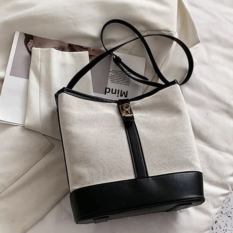 ゴールドバックル キャンバスバッグ 4色展開