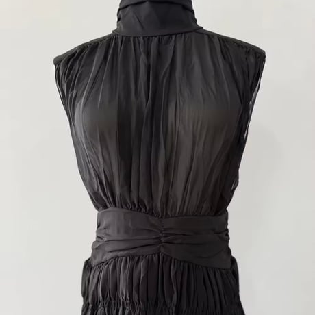 ホルターネックフレンチミニワンピース 2色展開