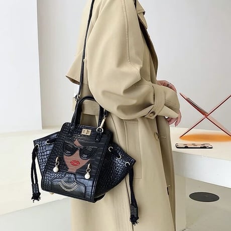 ガールフェイス クロコデザインバッグ 4色展開