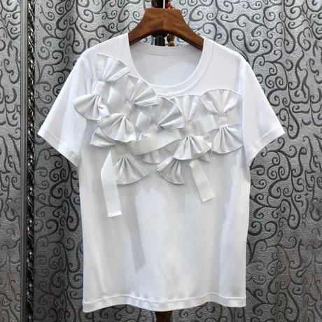 リボンステッチTシャツ 2色展開