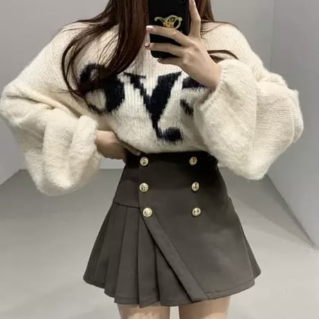 eyeロゴ プルオーバーニット 2色展開
