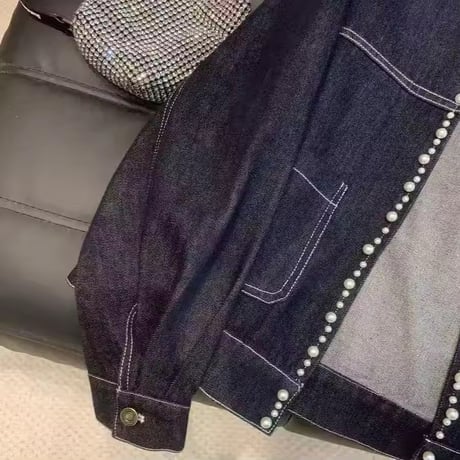 パールラインデニムジャケット