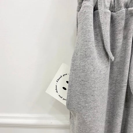 ハイウエスト スウェットロンパース 2色展開