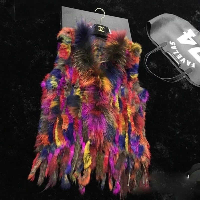 マルチカラーファーベスト | Selectshop.Joie マルチカラーファーベスト | Selectshop.Joie