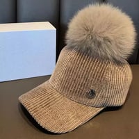 コーデュロイポンポンキャップ 4色展開