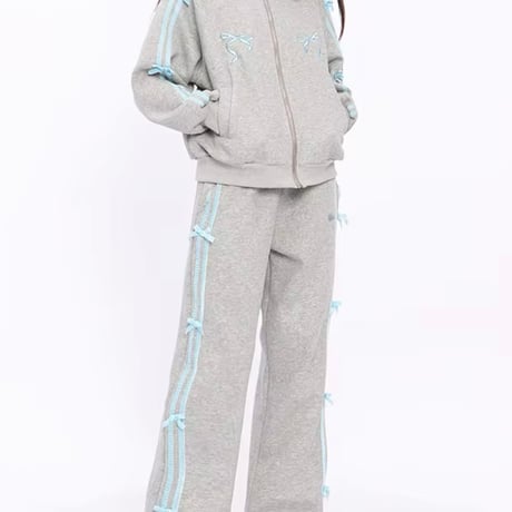 リボンラインセットアップパンツ 3色展開