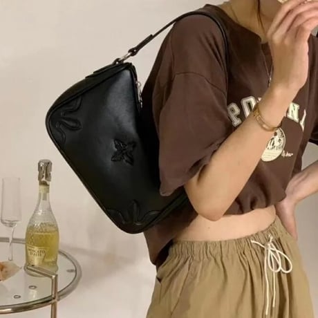 ヴィンテージクロス ムーンバッグ