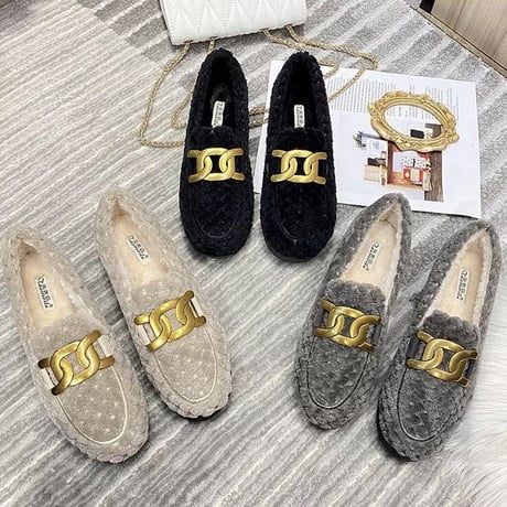 ゴールドバックル ボアスリッポン 3色展開