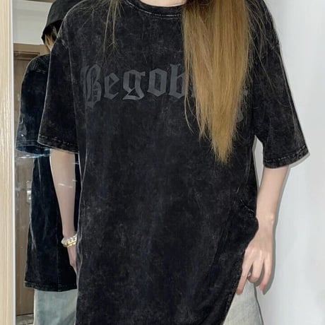 【Lサイズ即納】バッククロス ウォッシュTシャツ
