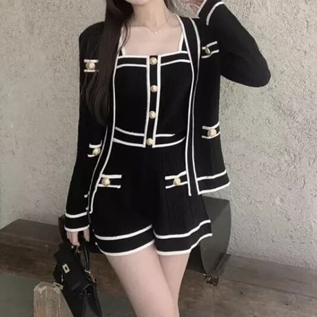 モノクロライン 3ピースセット 2色展開