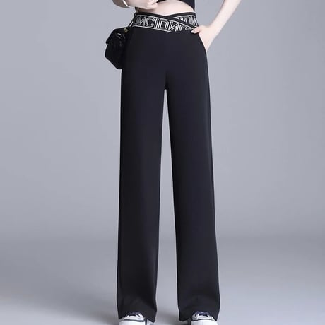 ウエストクロスロゴ パンツ 2色展開