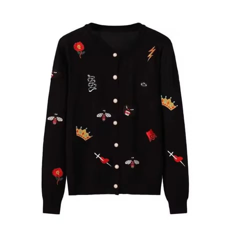 ヴァリアスステッチ カーディガン 2色展開