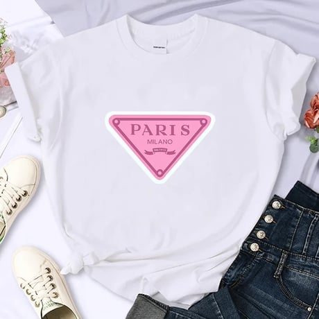 ピンクトライアングル Tシャツ 2色展開