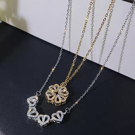 【2way】ジルコニア マグネットジュエリーネックレス 2色展開