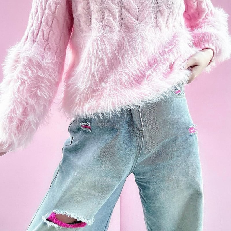 ポイントピンク ウォッシュデニムパンツ | Selectshop.Joie ポイントピンク ウォッシュデニムパンツ | Selectshop.Joie