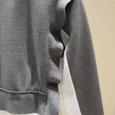 シフォンドッキング フリルスウェットトップス