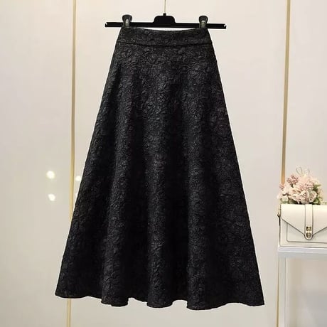 ヴィンテージフラワー ハイウエストスカート 3色展開