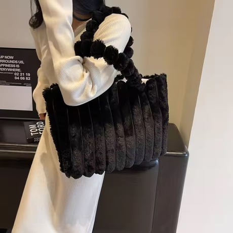 プラッシュファーバッグ 6色展開