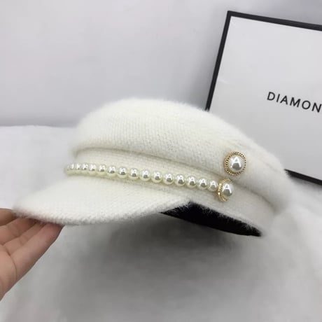 パールラインウールキャスケット 2色展開