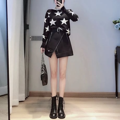 モノクロ スターニット